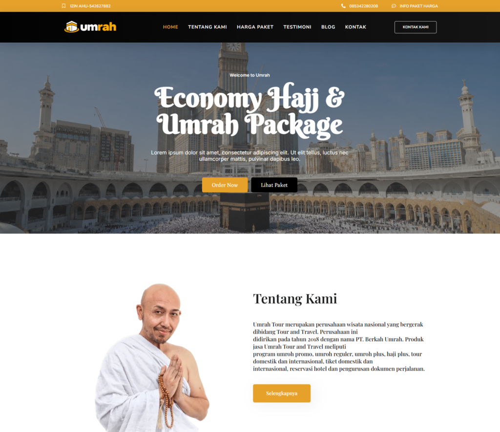 UmrahPro – Tema WordPress Travel Umrah & Haji